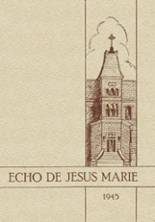 Jesus-Mary Academy 1945 yearbook cover photo