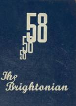 Brighton High School 1958 yearbook cover photo