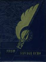 Ione High School 1959 yearbook cover photo