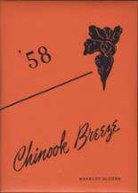 Chinook High School 1958 yearbook cover photo