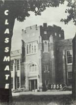 New London High School 1955 yearbook cover photo