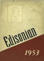 Edison Technical High School 1953 yearbook cover photo