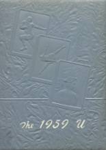 Union High School 1959 yearbook cover photo