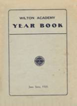 1920 Wilton Academy Yearbook from Wilton, Maine cover image