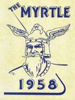 Myrtle Creek High School 1958 yearbook cover photo