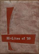 Atkins High School 1959 yearbook cover photo