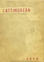 Lattimore High School 1954 yearbook cover photo