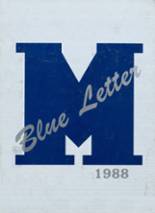 Metuchen High School 1988 yearbook cover photo