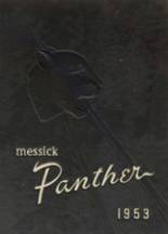 Messick High School 1953 yearbook cover photo