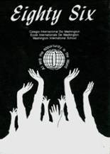 Washington International School 1986 yearbook cover photo