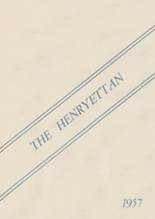 Henryetta High School 1957 yearbook cover photo