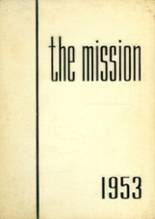 Mission High School 1953 yearbook cover photo