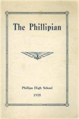 Phillips High School 1935 yearbook cover photo