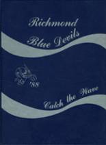 Richmond High School 1988 yearbook cover photo