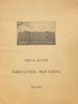 Velva High School 1935 yearbook cover photo