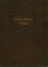 College View High School 1933 yearbook cover photo