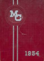 Mt. Clemens High School 1954 yearbook cover photo