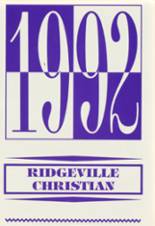 Ridgeville Christian High School 1992 yearbook cover photo