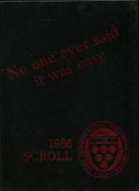 St. Stephen's & St. Agnes School (Upper School) 1986 yearbook cover photo