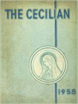 St. Cecilia School 1958 yearbook cover photo