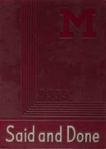 Muskegon High School 1950 yearbook cover photo