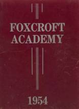 Foxcroft Academy 1954 yearbook cover photo