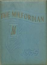 Milford High School 1954 yearbook cover photo