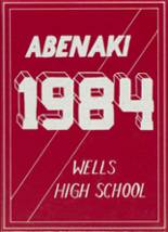 Wells High School 1984 yearbook cover photo