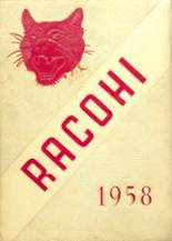 Rabun County High School 1958 yearbook cover photo