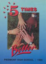 Piedmont High School 1995 yearbook cover photo