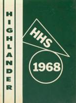 Highland High School 1968 yearbook cover photo
