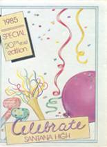 Santana High School 1985 yearbook cover photo