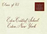 Eden High School 1963 yearbook cover photo