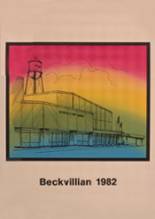 Beckville High School 1982 yearbook cover photo