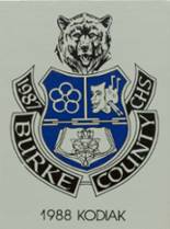 Burke County High School 1988 yearbook cover photo