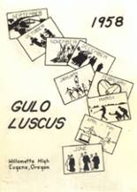 Willamette High School 1958 yearbook cover photo