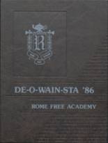 Rome Free Academy 1986 yearbook cover photo