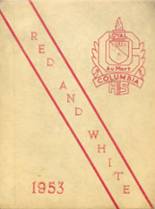 Columbia High School 1953 yearbook cover photo