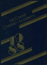 McCarrell Christian High School 1988 yearbook cover photo