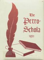 Petersburg High School 1951 yearbook cover photo