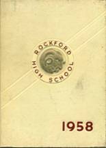 Rockford High School 1958 yearbook cover photo