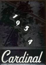 North Clay High School 1954 yearbook cover photo