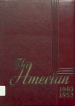 Amery High School 1953 yearbook cover photo