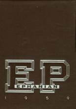 East Palestine High School 1959 yearbook cover photo