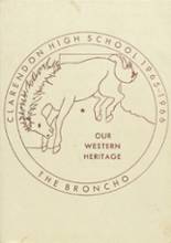 Clarendon High School 1966 yearbook cover photo