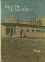 Milton High School 1959 yearbook cover photo