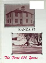 Bucklin High School 1987 yearbook cover photo