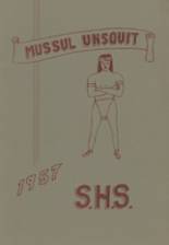 Strong High School 1957 yearbook cover photo