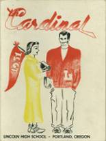 1951 Lincoln High School Yearbook from Portland, Oregon cover image