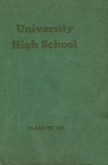 University High School 1938 yearbook cover photo